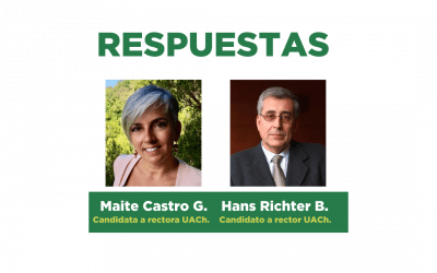 Respuestas de Maite Castro G. y Hans Richter B. a las preguntas enviadas por asociados y asociadas al SINDOC para el debate de postulantes a rector(a) UACh