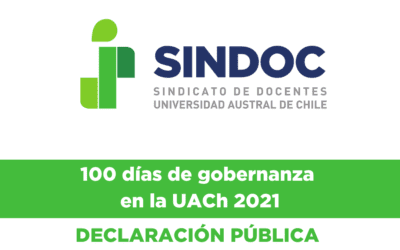 Declaración pública: 100 días de gobernanza en la UACh 2021