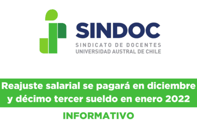 Reajuste salarial se pagará en diciembre y décimo tercer sueldo en enero 2022