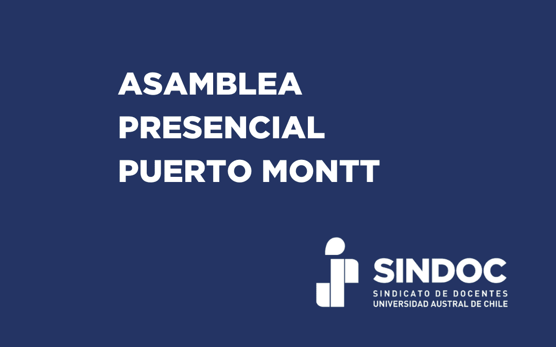 ASAMBLEA PRESENCIAL: JUEVES 7 DE ABRIL