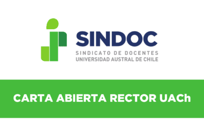 Carta abierta a Rector UACh Dr. Hans Richter