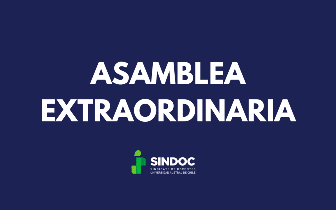 SINDOC CITA A ASAMBLEA EXTRAORDINARIA